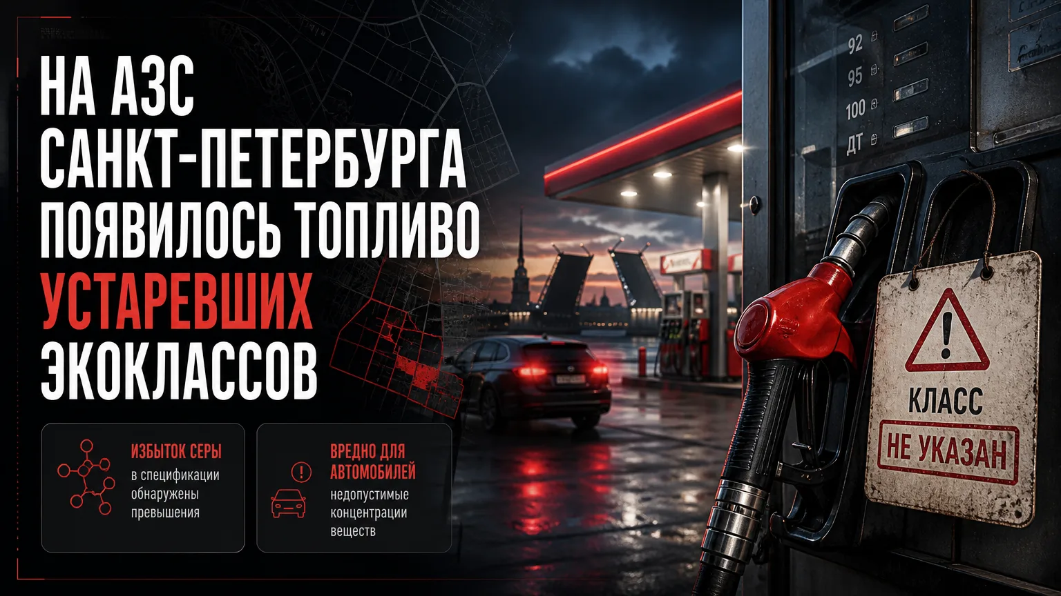 ⛽ На АЗС Санкт-Петербурга появилось топливо устаревших экоклассов