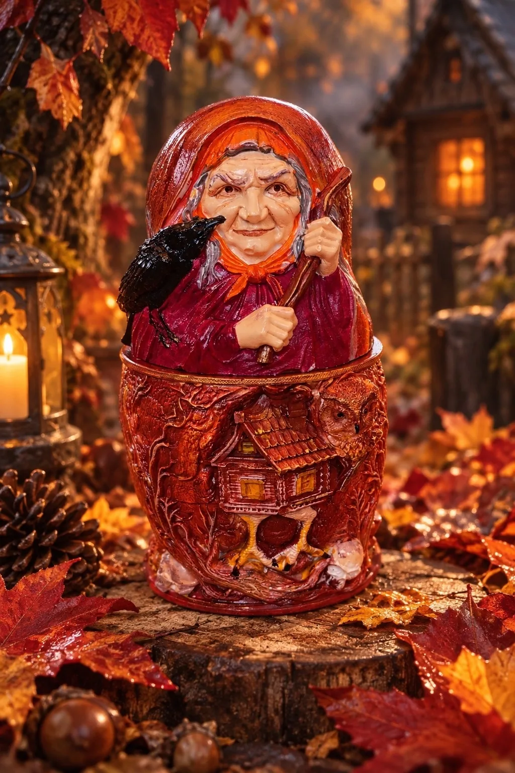 🍂🧙‍♀️ БАБА ЯГА — ОСЕННЯЯ СКАЗКА В ТВОЁМ ДОМЕ!