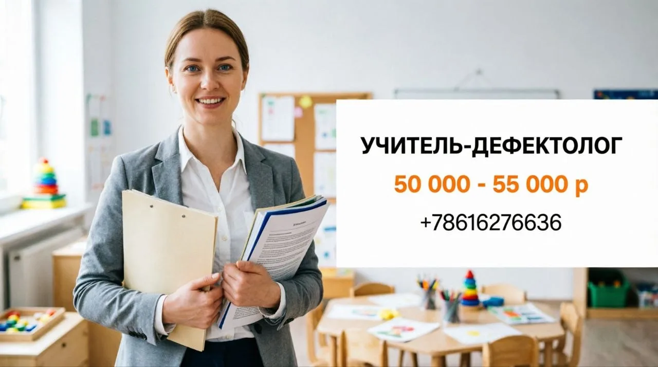 УЧИТЕЛЬ-ДЕФЕКТОЛОГ | 50 000 - 55 000 р