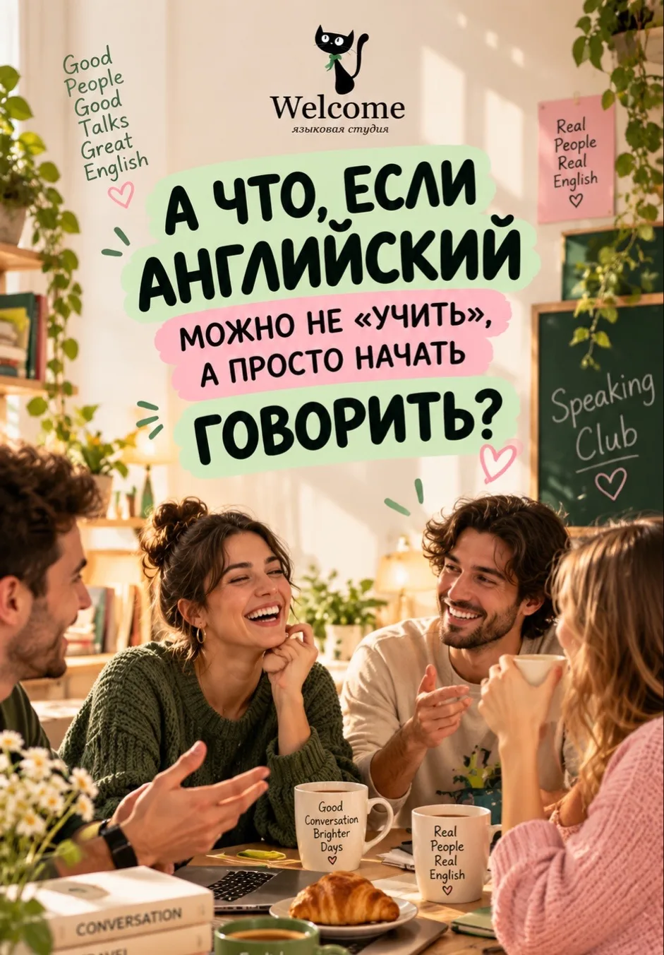 А ЧТО, ЕСЛИ АНГЛИЙСКИЙ МОЖНО НЕ «УЧИТЬ», А ПРОСТО НАЧАТЬ ГОВОРИТЬ? 👀