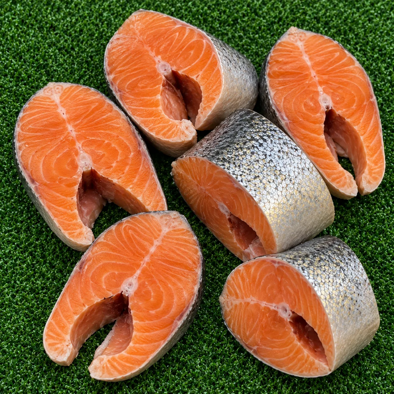 Куски и стейки из крупной, жирненькой сёмги 😍