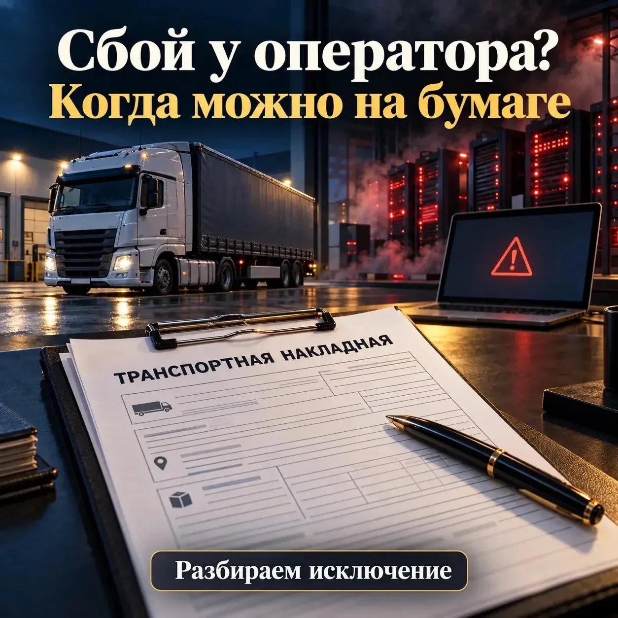 Вот как выглядит на практике исключение, когда транспортную накладную можно оформить на...