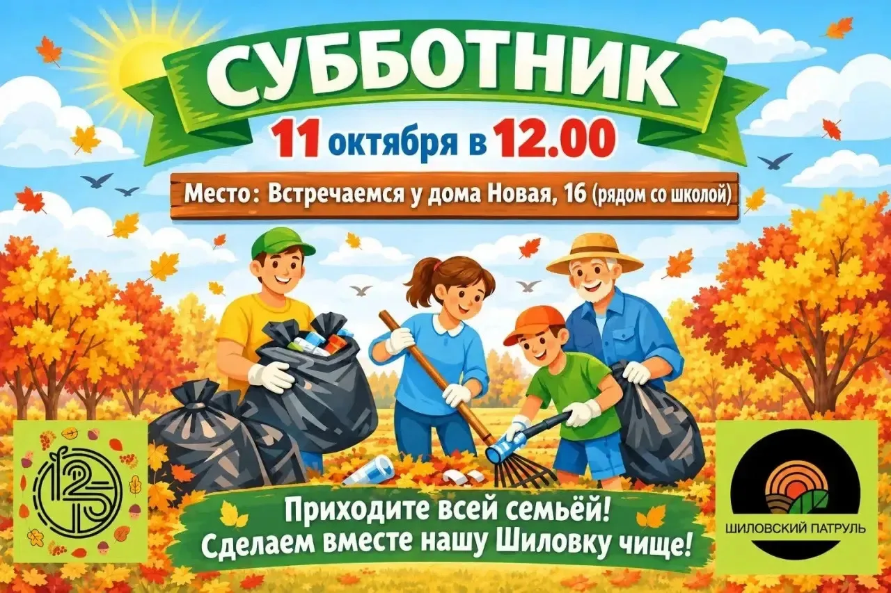 🍂 Шиловка, выходи на субботник!