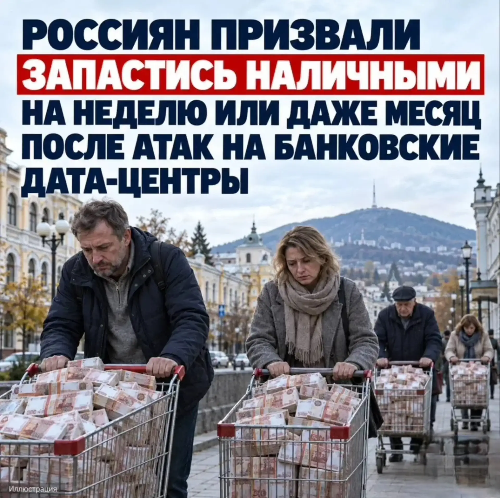 Россиян призвали запастись наличными на неделю или даже месяц после атак на банковские ...