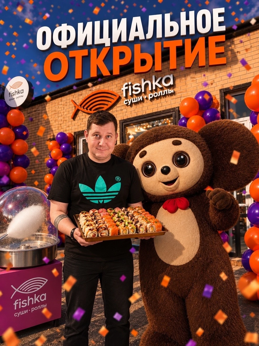 Мурино, внимание, 11 октября официальное открытие Суши Фишка🎉