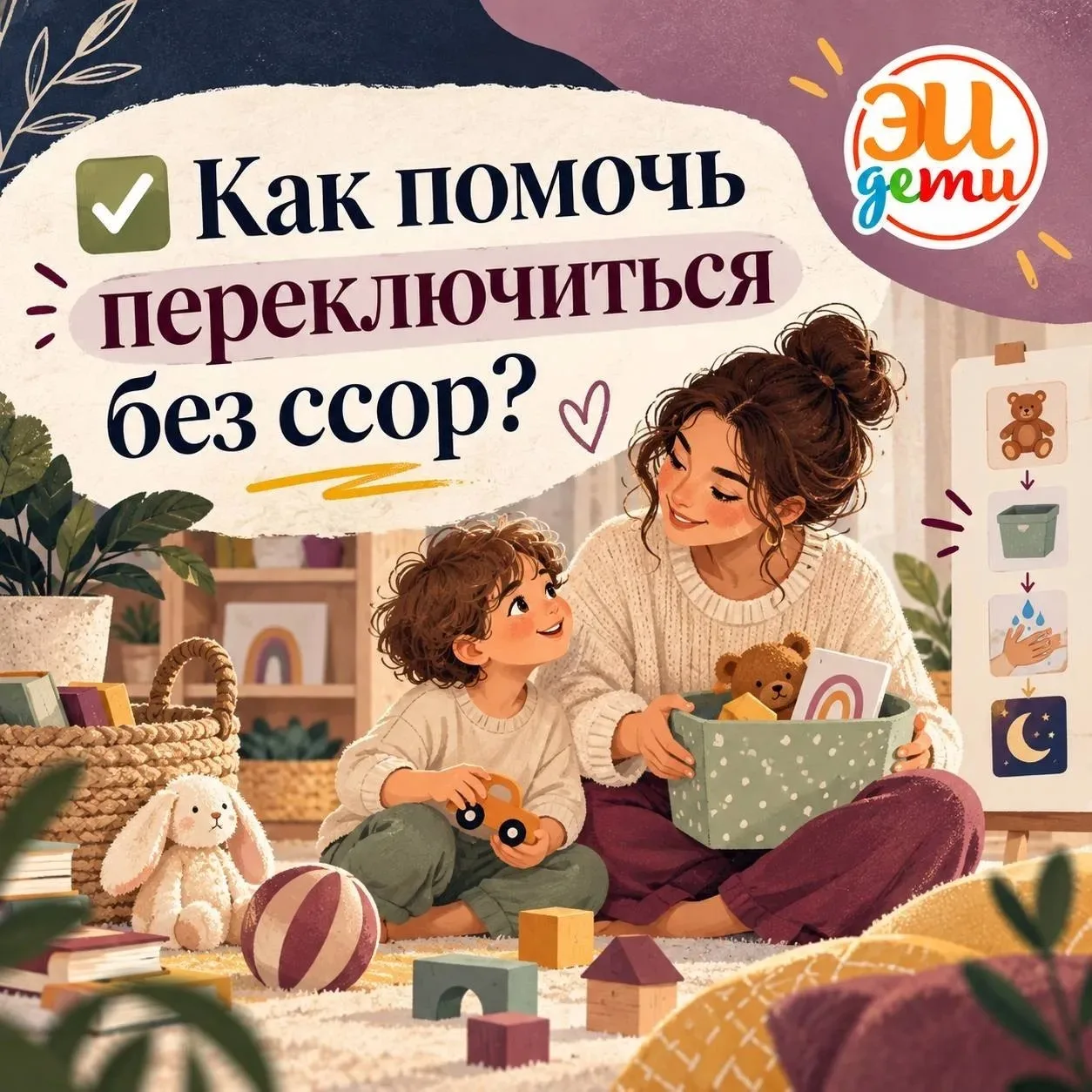 Как помочь переключиться без ссор?