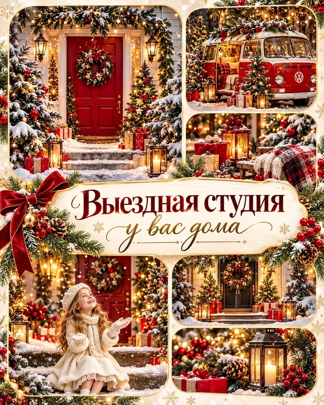 Премиум-выезд с полноценной фотозоной к вам домой!