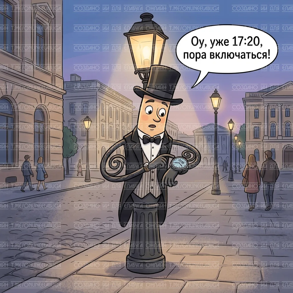 Стало известно, во сколько вечером включается уличное освещение в Елабуге.