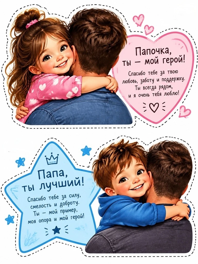 💙 Открытки ко Дню отца