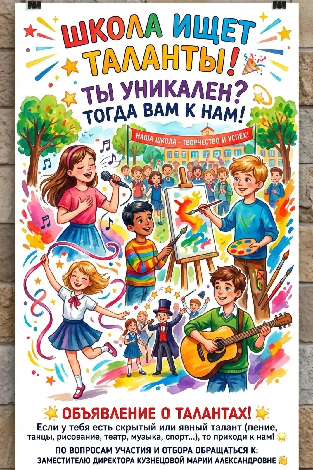 🌟 Внимание, ученики! У нас объявляется кастинг!