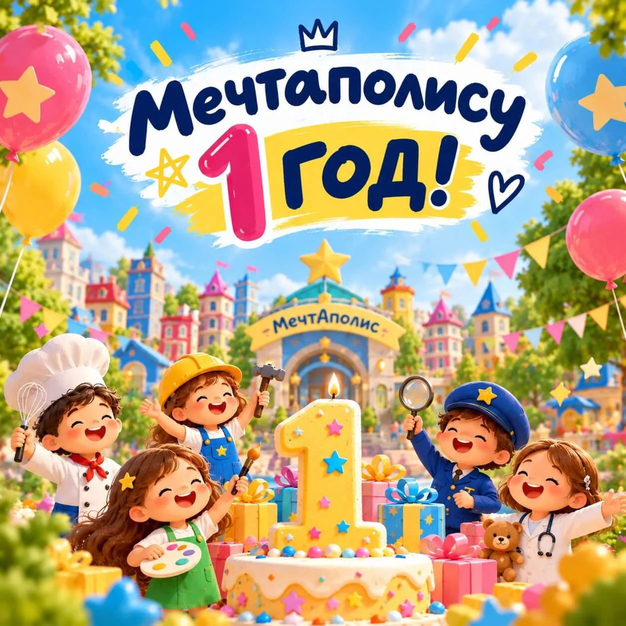 🎂 «Мечтаполису» — один год! Празднуем всей семьёй