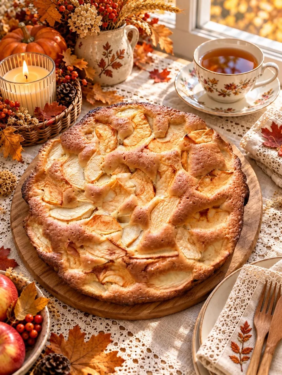 🍎 Шарлотка с яблоками