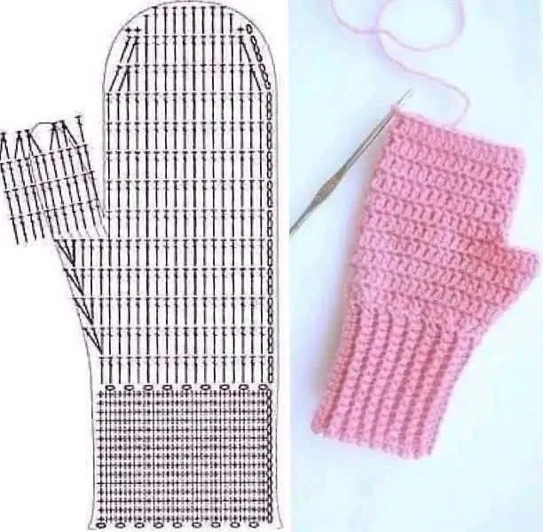 Варежки крючком 🧶
