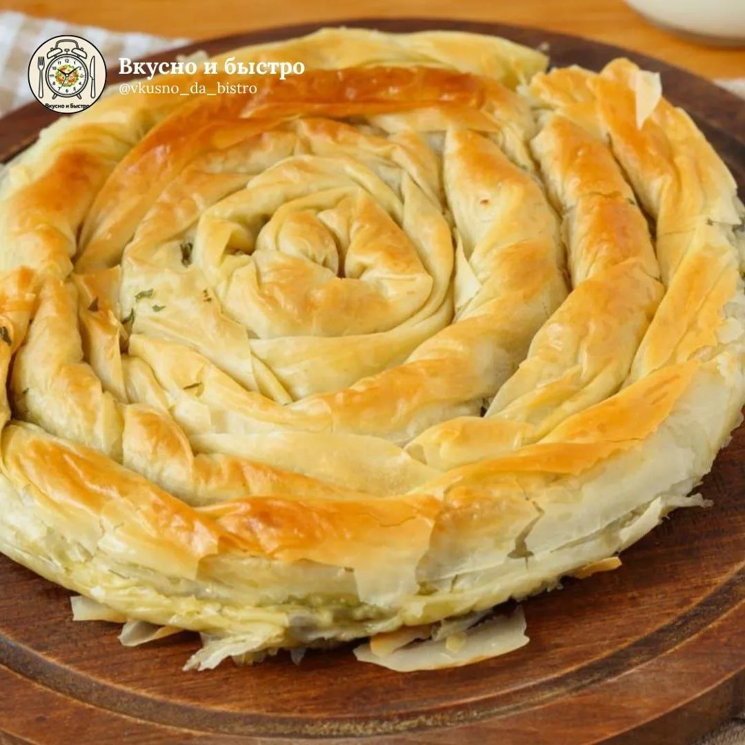 🥧 Болгарский пирог с фетой из теста фило