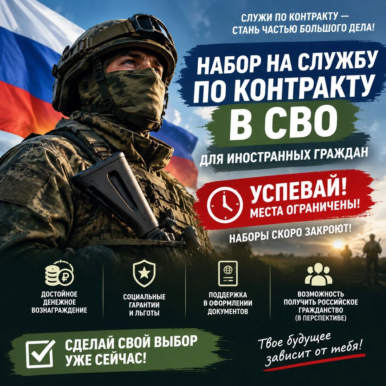 🌍 ИНОСТРАННЫЕ ГРАЖДАНЕ МОГУТ ПОСТУПИТЬ НА СЛУЖБУ ПО КОНТРАКТУ