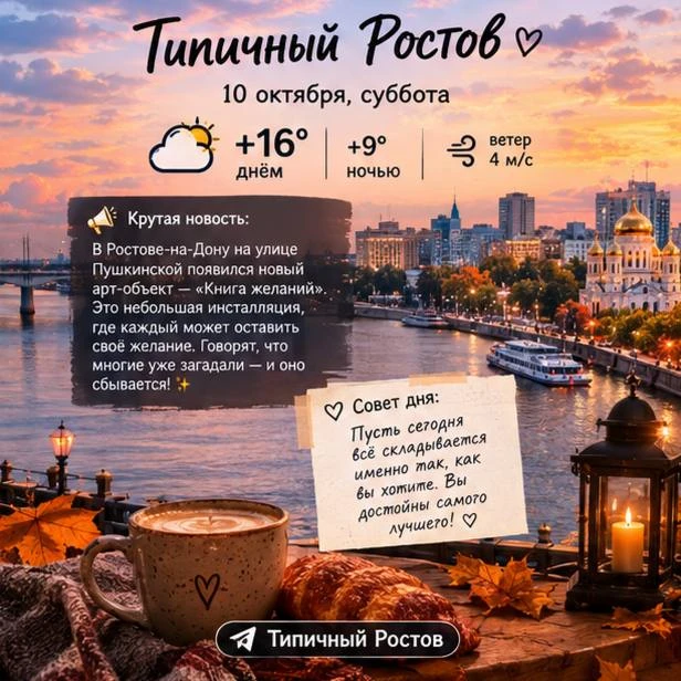 🍂 Доброе утро, Ростов-на-Дону!