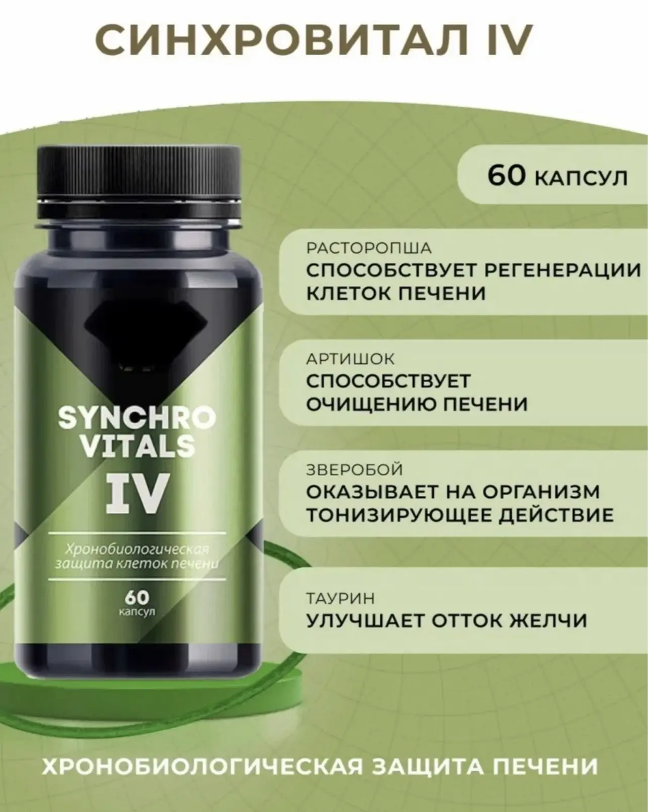 Синхровитал IV — двухфазный комплекс на основе растительных экстрактов для комплексной ...