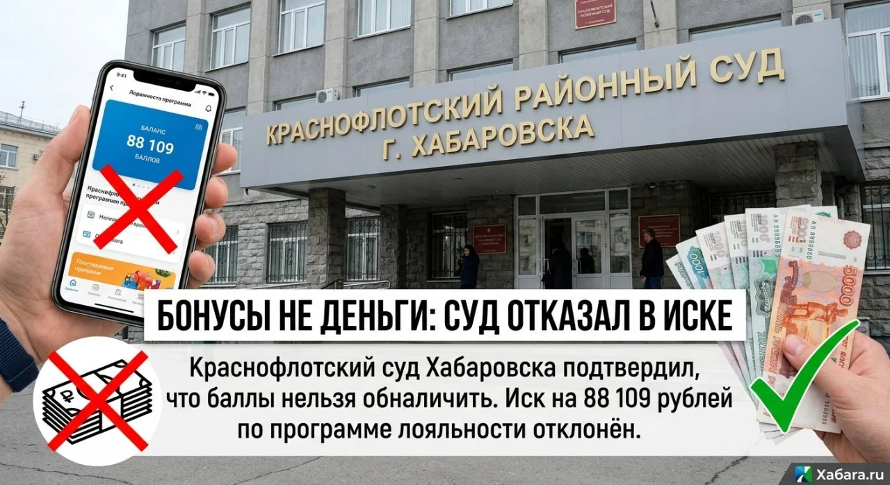 Бонусы не деньги: хабаровский суд отказал в иске на 88 тысяч рублей по программе лояльн...
