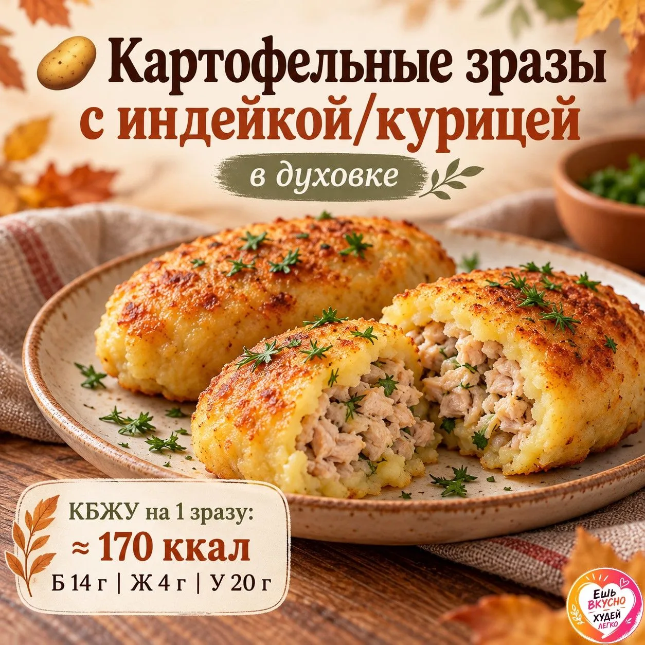 🥔 Картофельные зразы с сочной начинкой — когда обычное пюре уже надоело