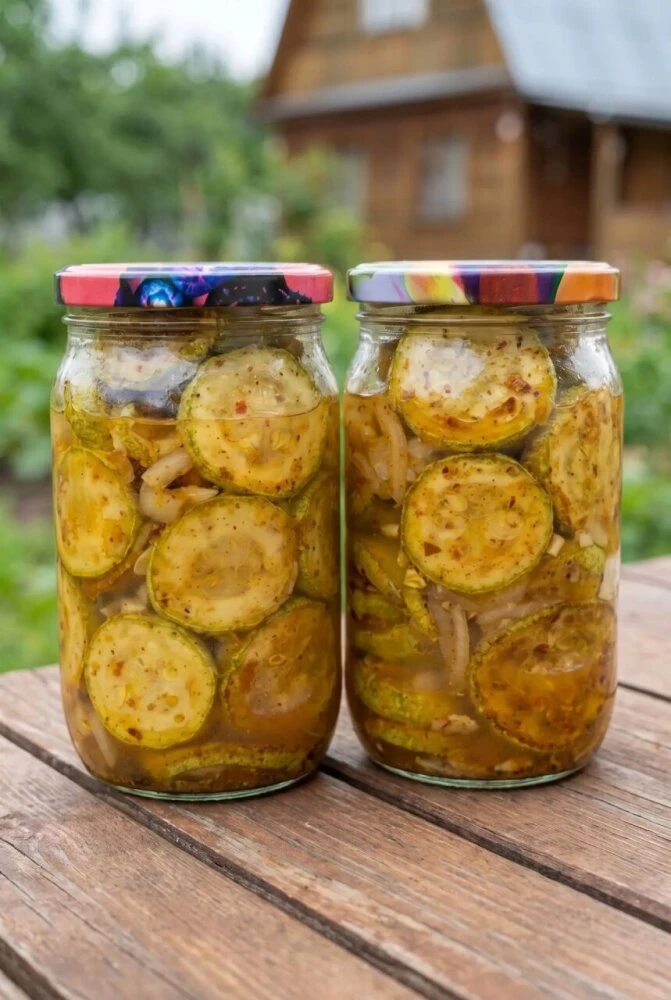 Золотистые кружочки после маринования остаются плотными и сочными, будто их только снял...