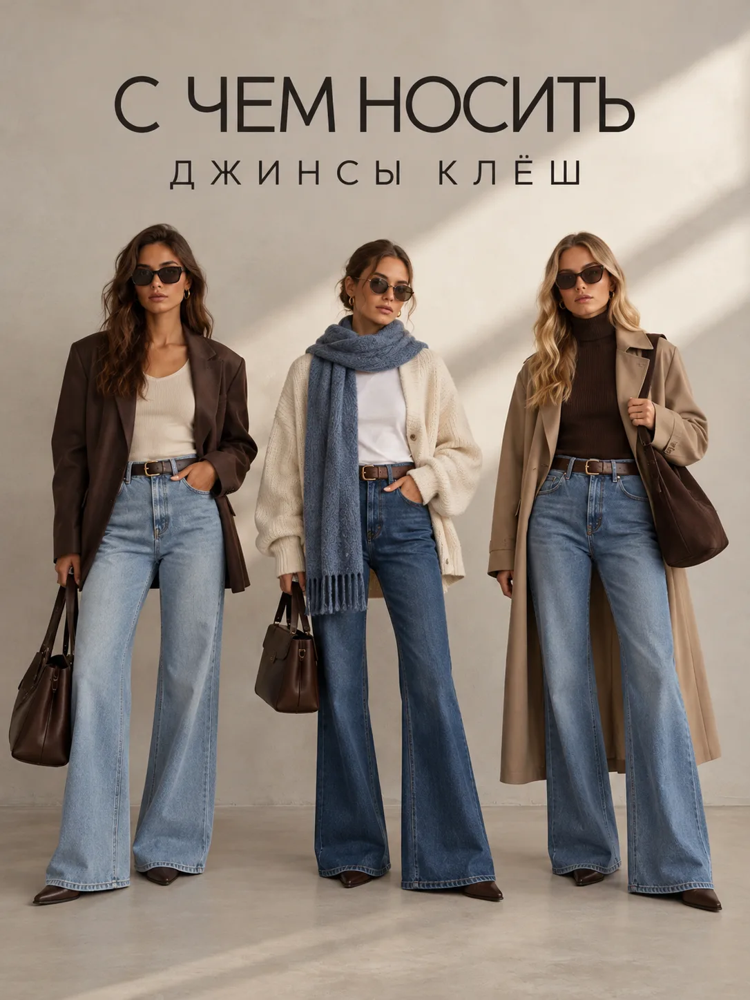 С ЧЕМ НОСИТЬ ДЖИНСЫ?
