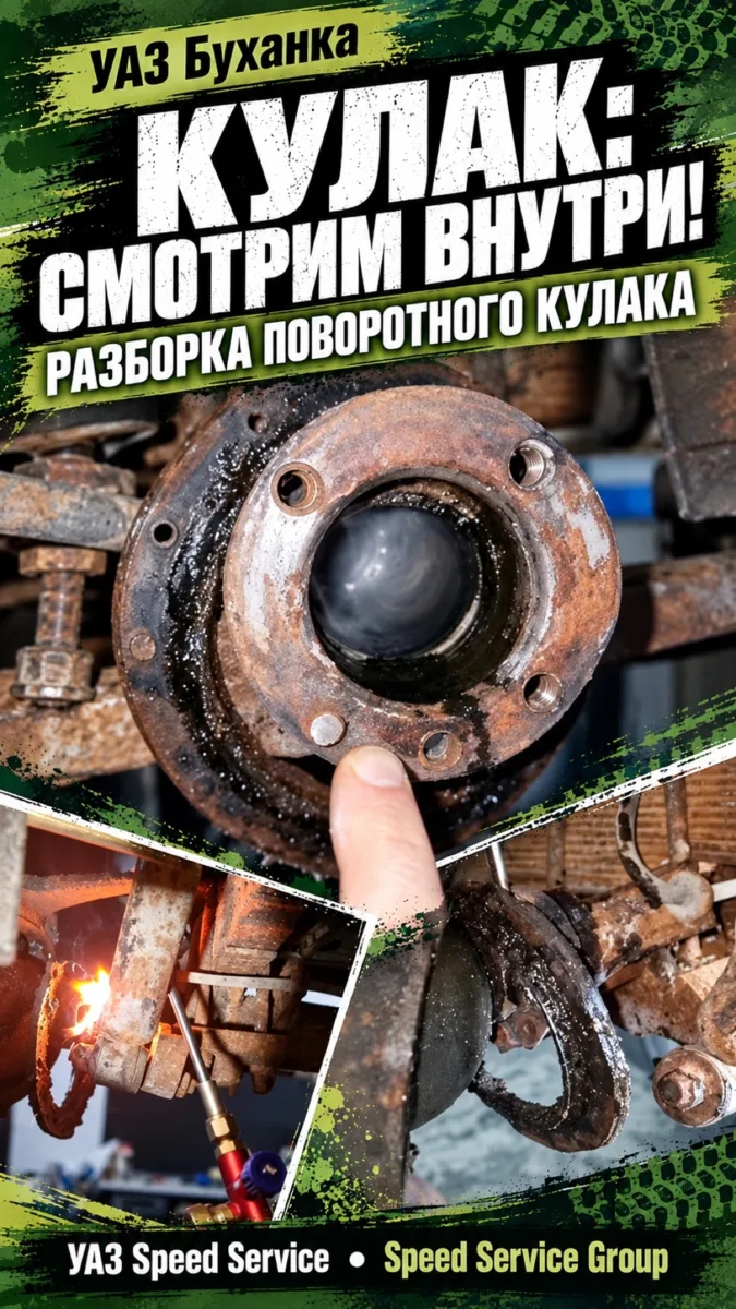 УАЗ Буханка - Разборка поворотного кулака