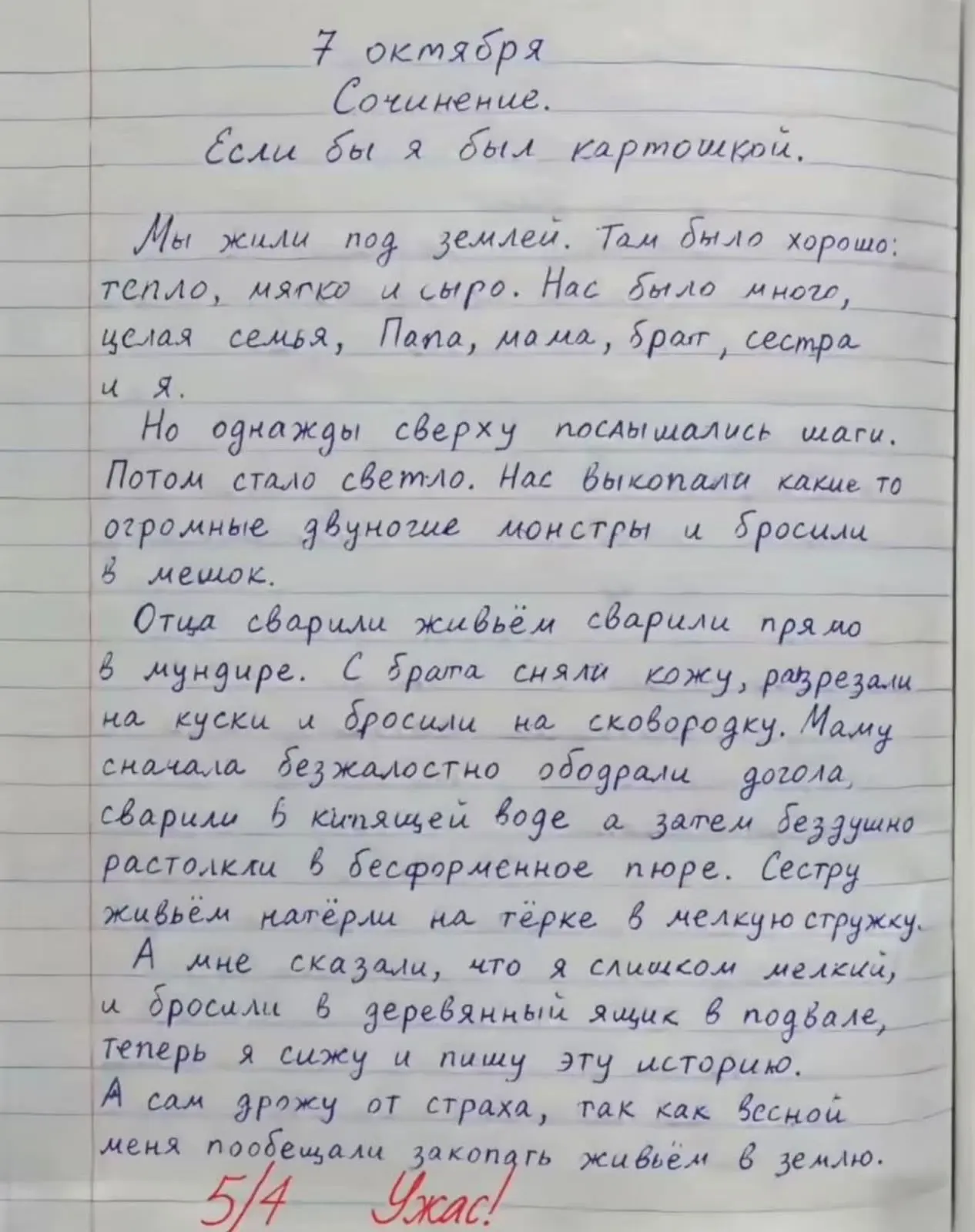 🪗 В ШКОЛЕ ПОДРАСТАЕТ НОВЫЙ СТИВЕН КИНГ!