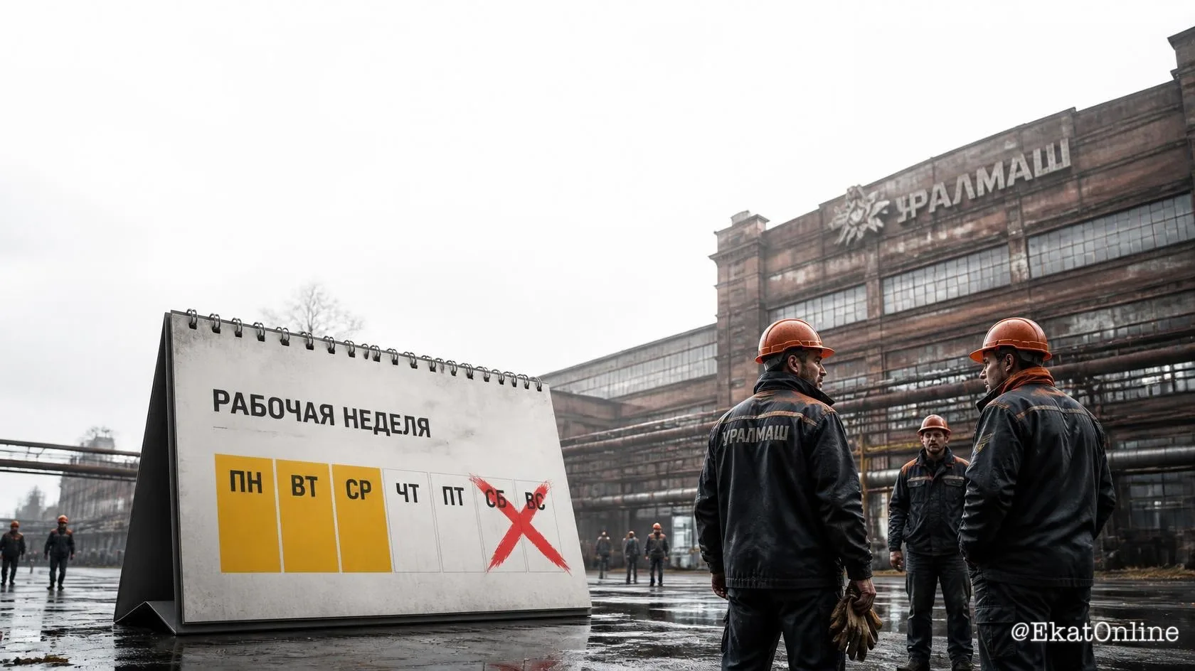 🏭 На заводе Уралмаша введут трёхдневную рабочую неделю