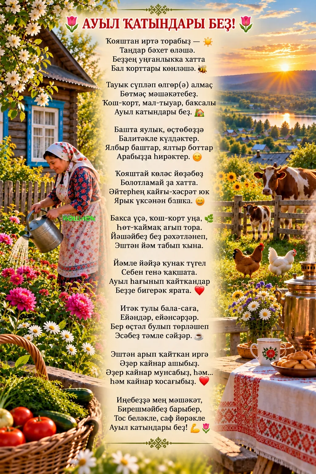 🌷 АУЫЛ ҠАТЫНДАРЫ БЕҘ! 🌷