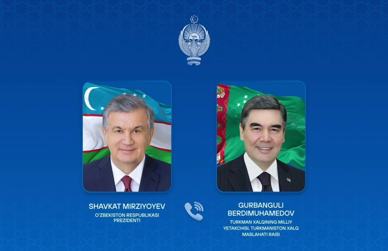 🇺🇿 🇹🇲 Шавкат Мирзиёев и Гурбангулы Бердымухамедов поговорили по телефону.