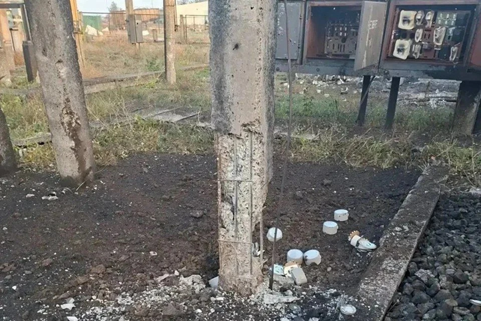 Дрон ВСУ атаковал высоковольтную подстанцию в Херсонской области
