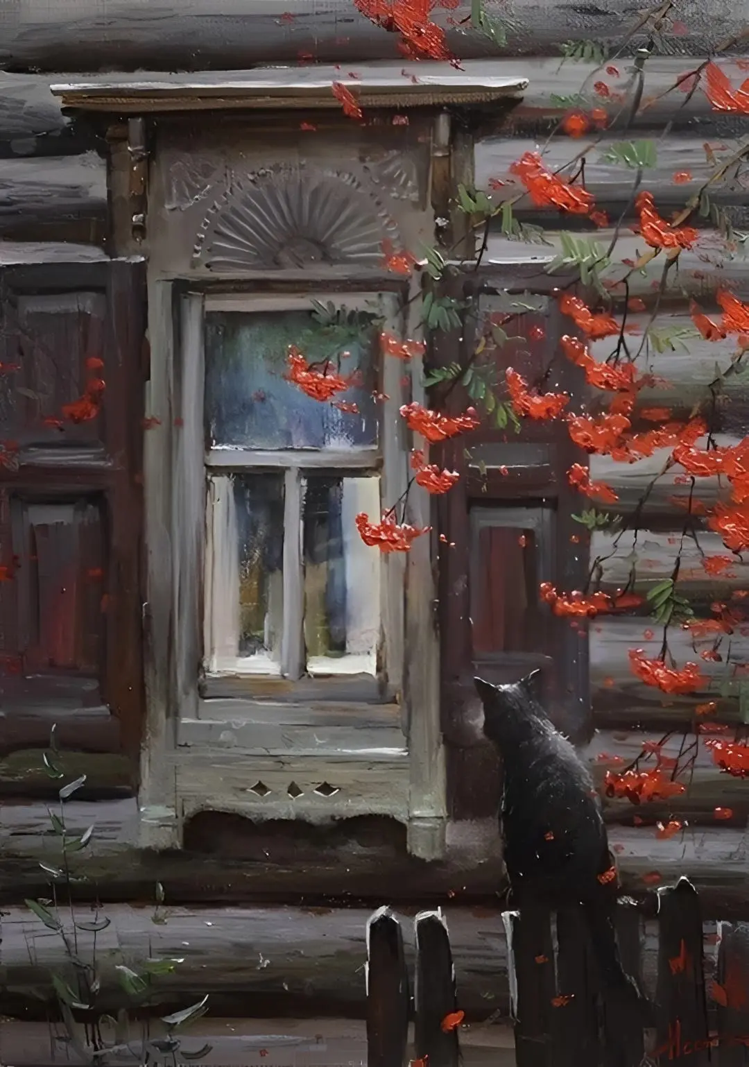🍂 «Выгнали»: Осенняя драма на холсте Степана Нестерчука