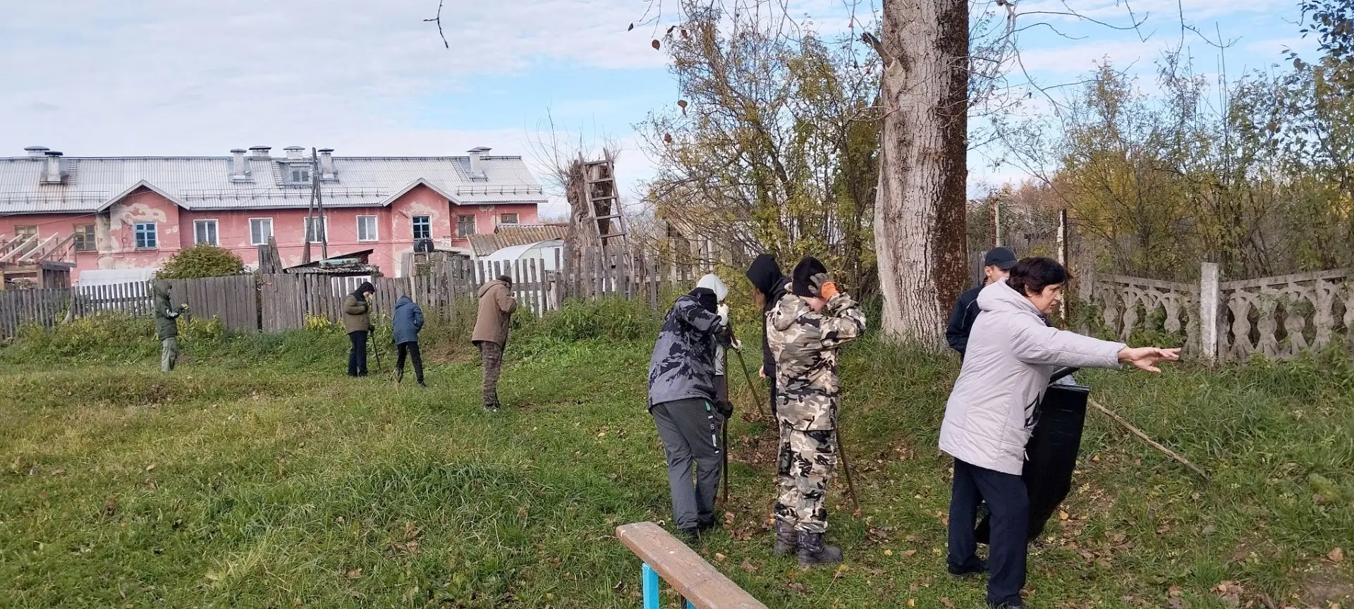 Осенний школьный субботник