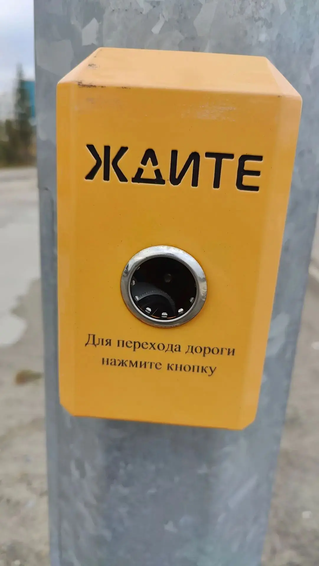 Добрый день! Подскажите пожалуйста кнопка выпала  ,где светофор,южная часть,как переход...
