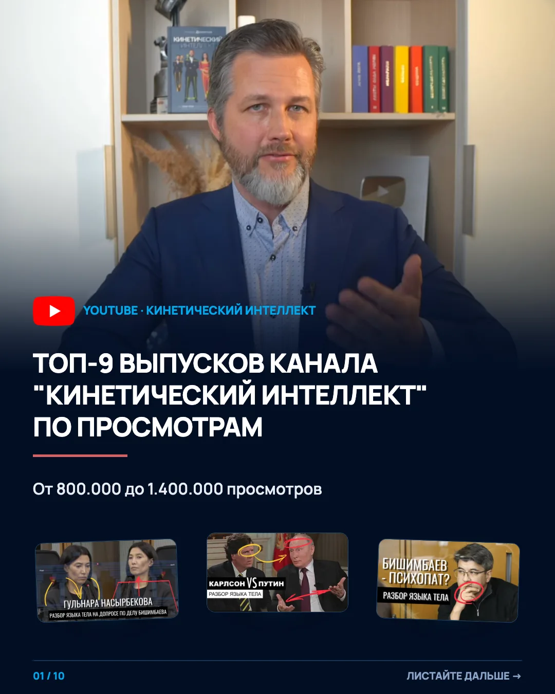 Какие выпуски на канале «Кинетический интеллект» самые популярные?