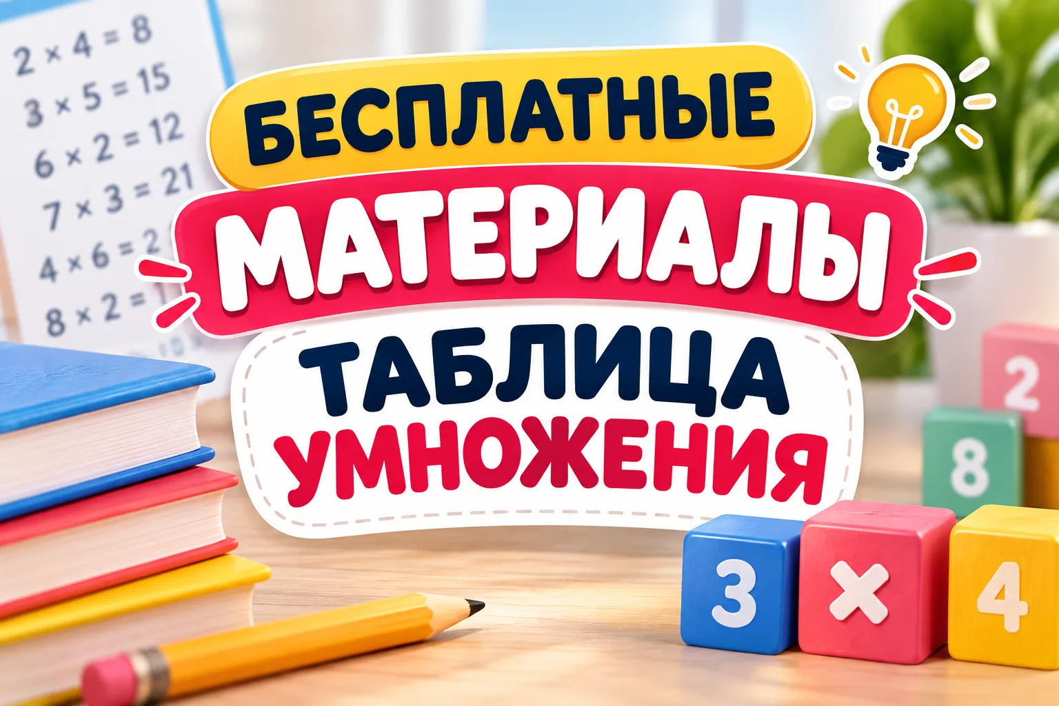 🎁 ТАБЛИЦА УМНОЖЕНИЯ: ЗАБИРАЙТЕ МАТЕРИАЛЫ БЕСПЛАТНО!