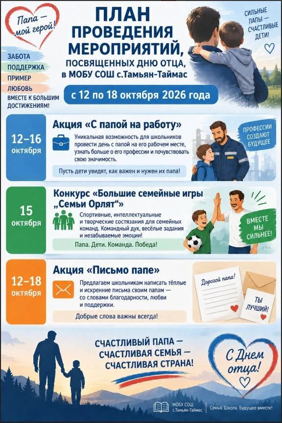 Папа — мой герой! Готовимся ко Дню отца в нашей школе!