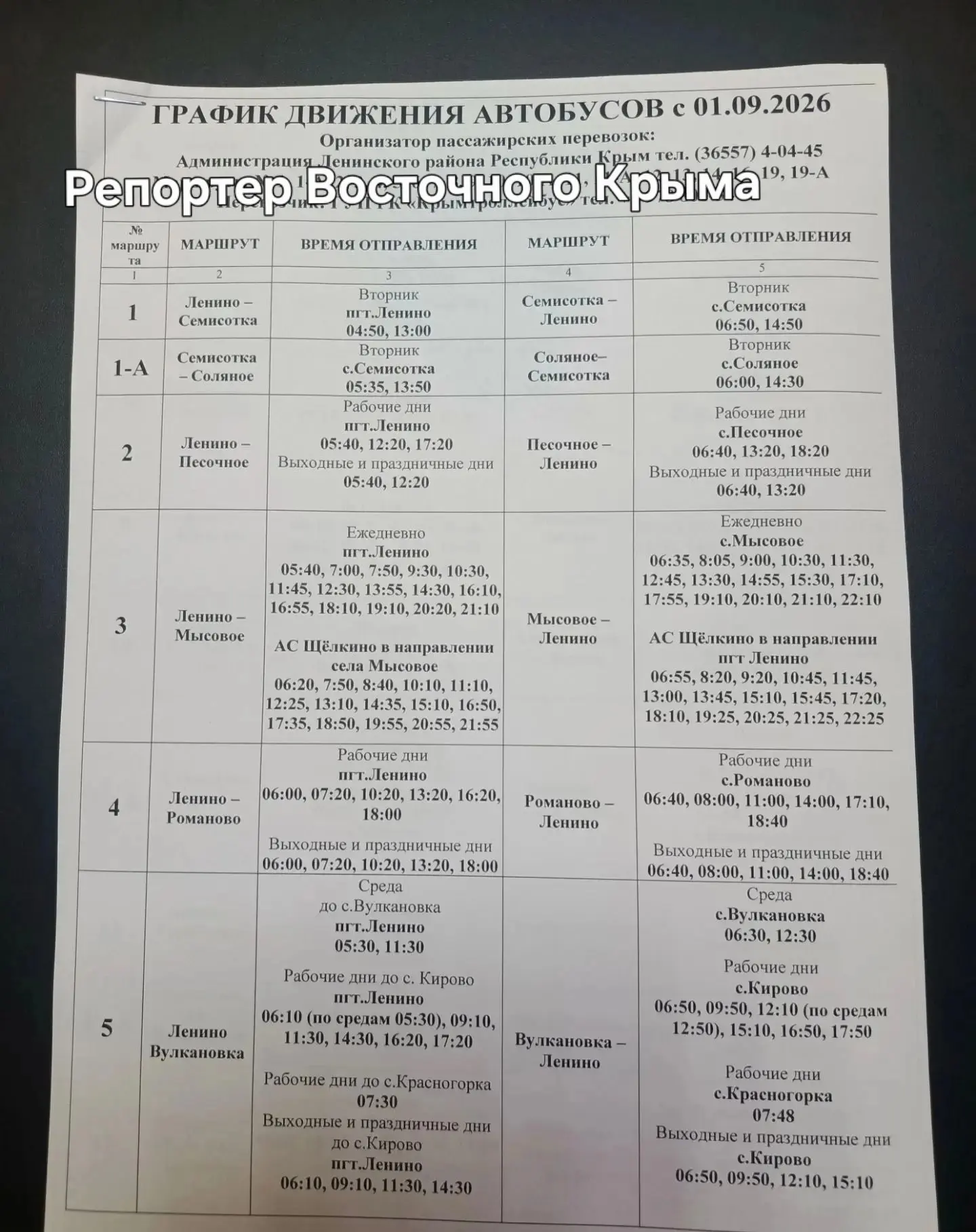 Актуальное расписание пригородных автобусов из Ленино и в Ленино