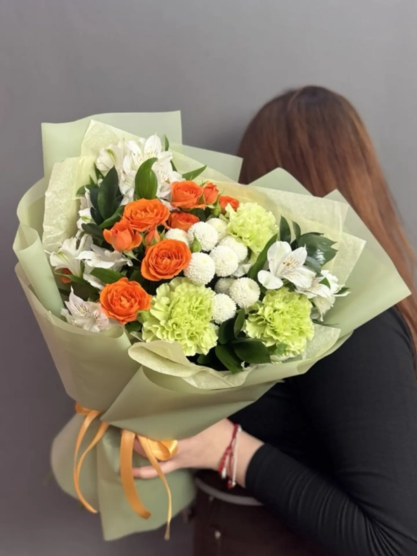 💚Авторский букет в фисташковой гамме