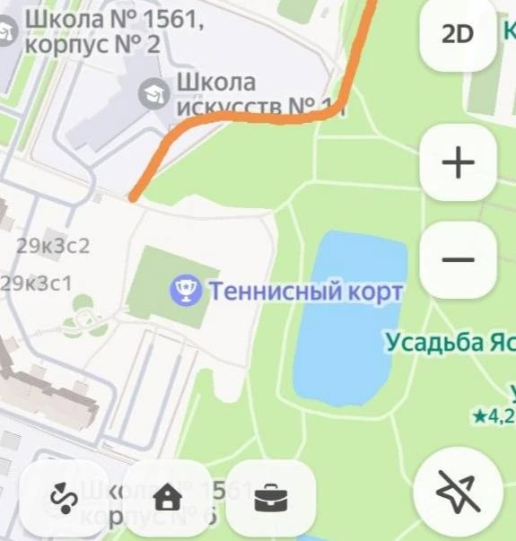 💡 Дорожке у Голубинского пруда не хватает фонарей