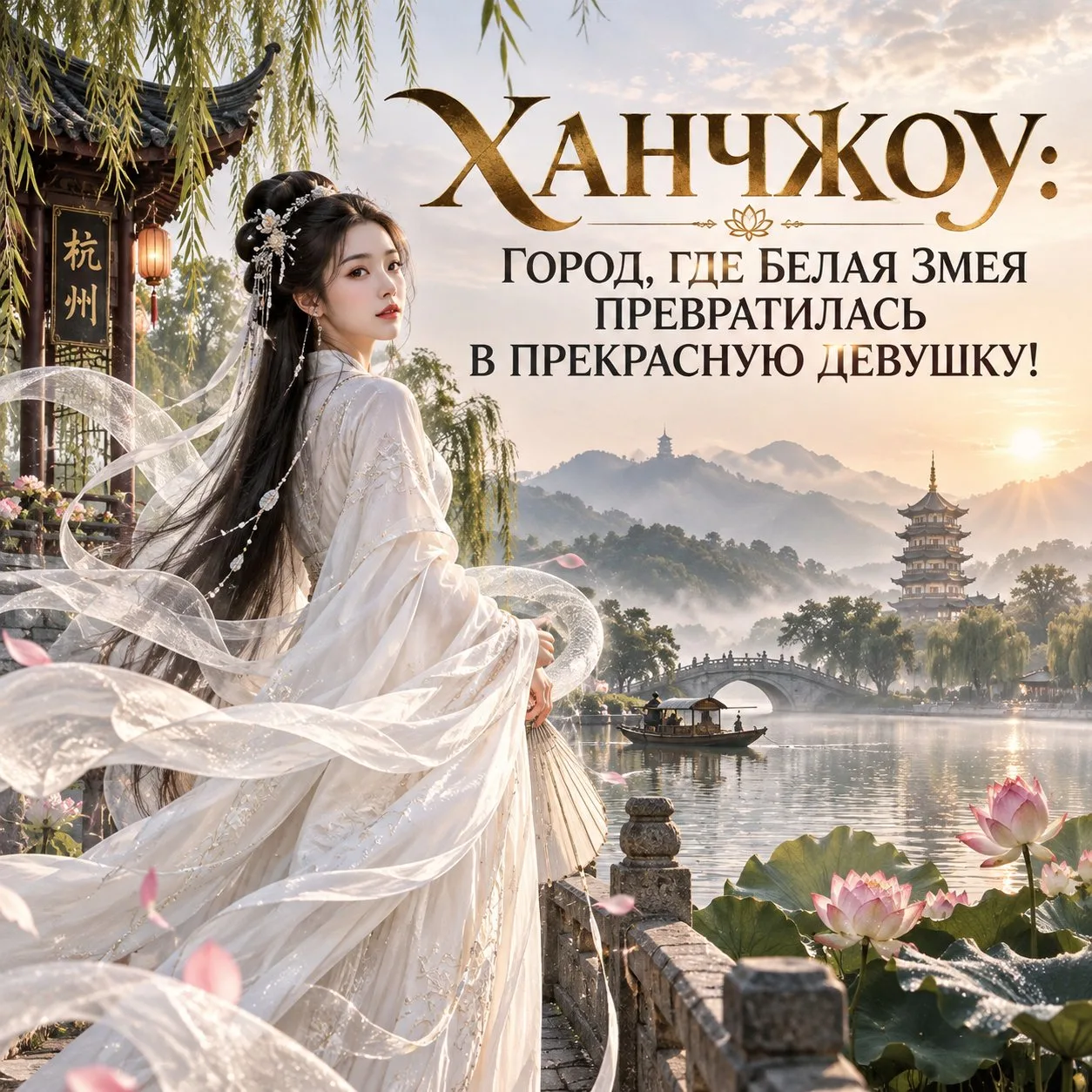 🐉 ХАНЧЖОУ: ГОРОД, ГДЕ БЕЛАЯ ЗМЕЯ ПРЕВРАТИЛАСЬ В ПРЕКРАСНУЮ ДЕВУШКУ!