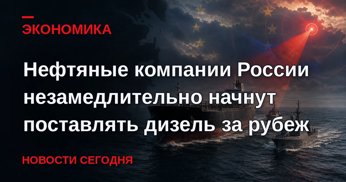 Правительство частично сняло запрет на экспорт российского дизельного топлива в рамках ...