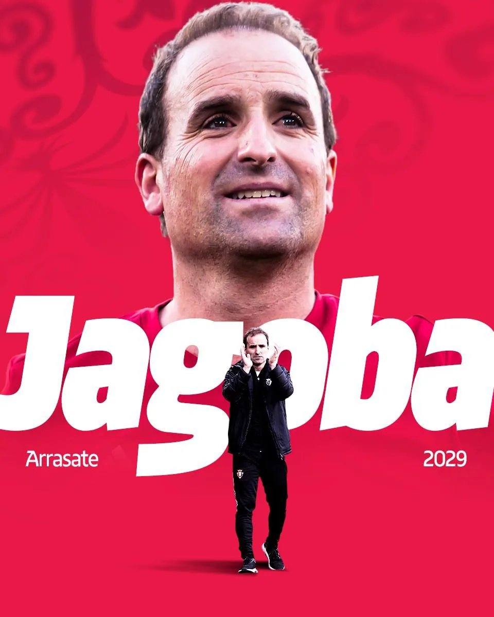 ⚡️ОФИЦИАЛЬНО: Хагоба Аррасате — новый главный тренер «Осасуны».