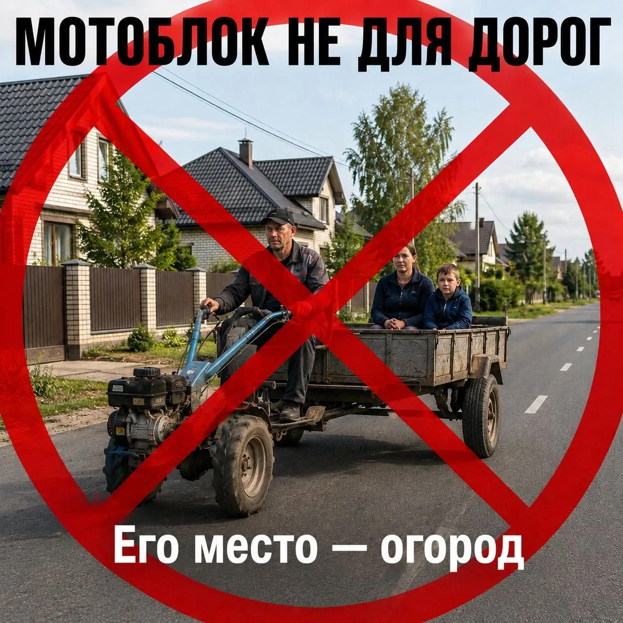 ГИБДД предупредила владельцев мотоблоков!
