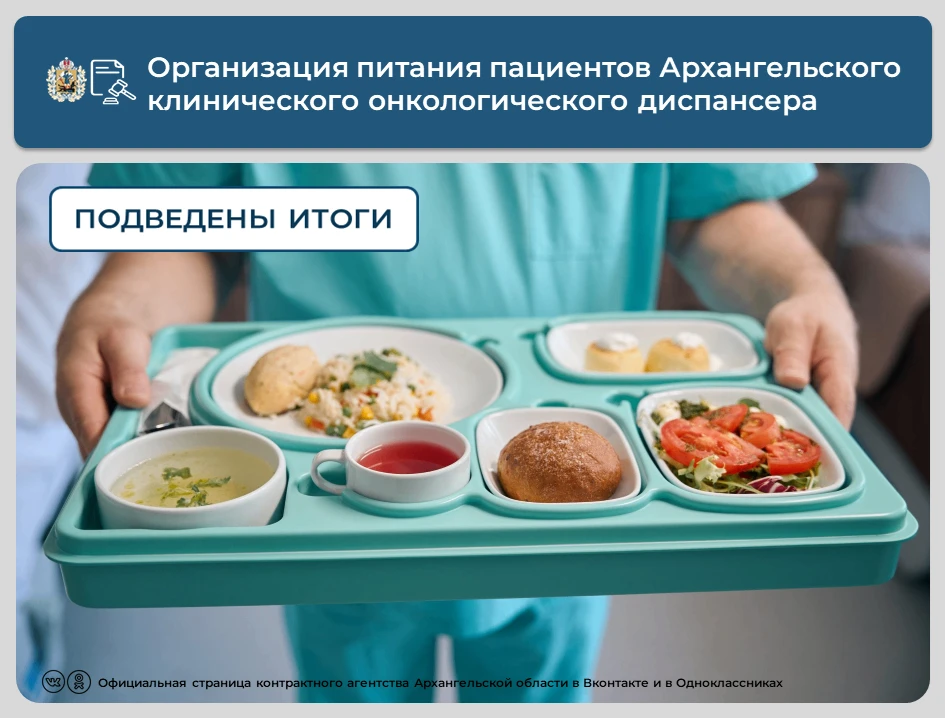 💡Подведены итоги аукциона на организацию лечебного питания пациентов Архангельского кл...