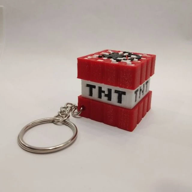 Брелок-антистресс кликер «TNT» из Minecraft — стильный аксессуар и полезная антистресс ...