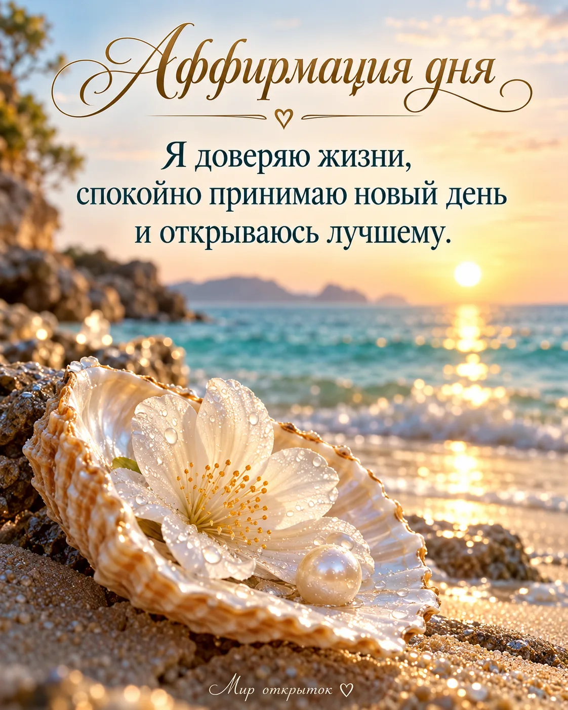 Пусть этот день начнётся с добрых мыслей.