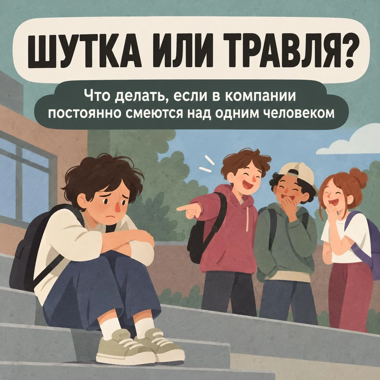🤡 В компании друзей принято подшучивать друг над другом