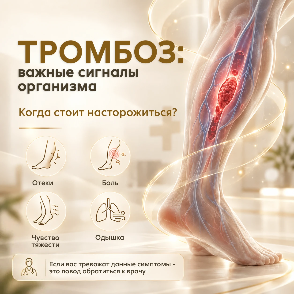 Тромбоз - это не только про пожилых: какие привычные ситуации повышают риск