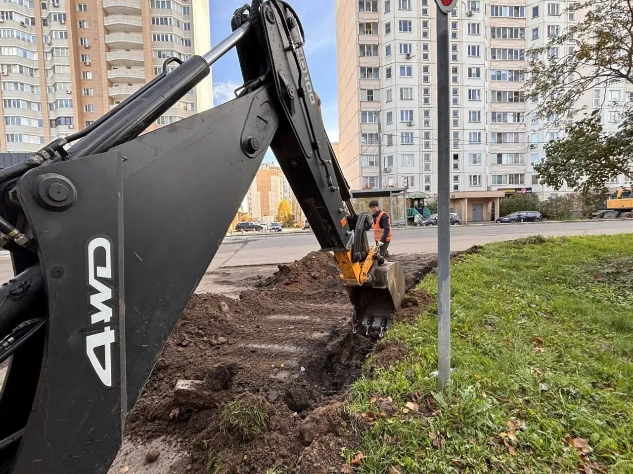 Благоустройство улицы Ухова продолжается в Солнечногорске 🛠